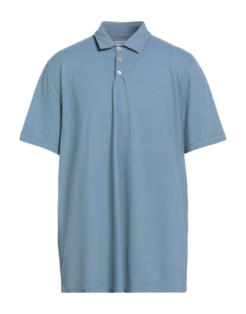 FEDELI Poloshirt Herren Taubenblau von FEDELI