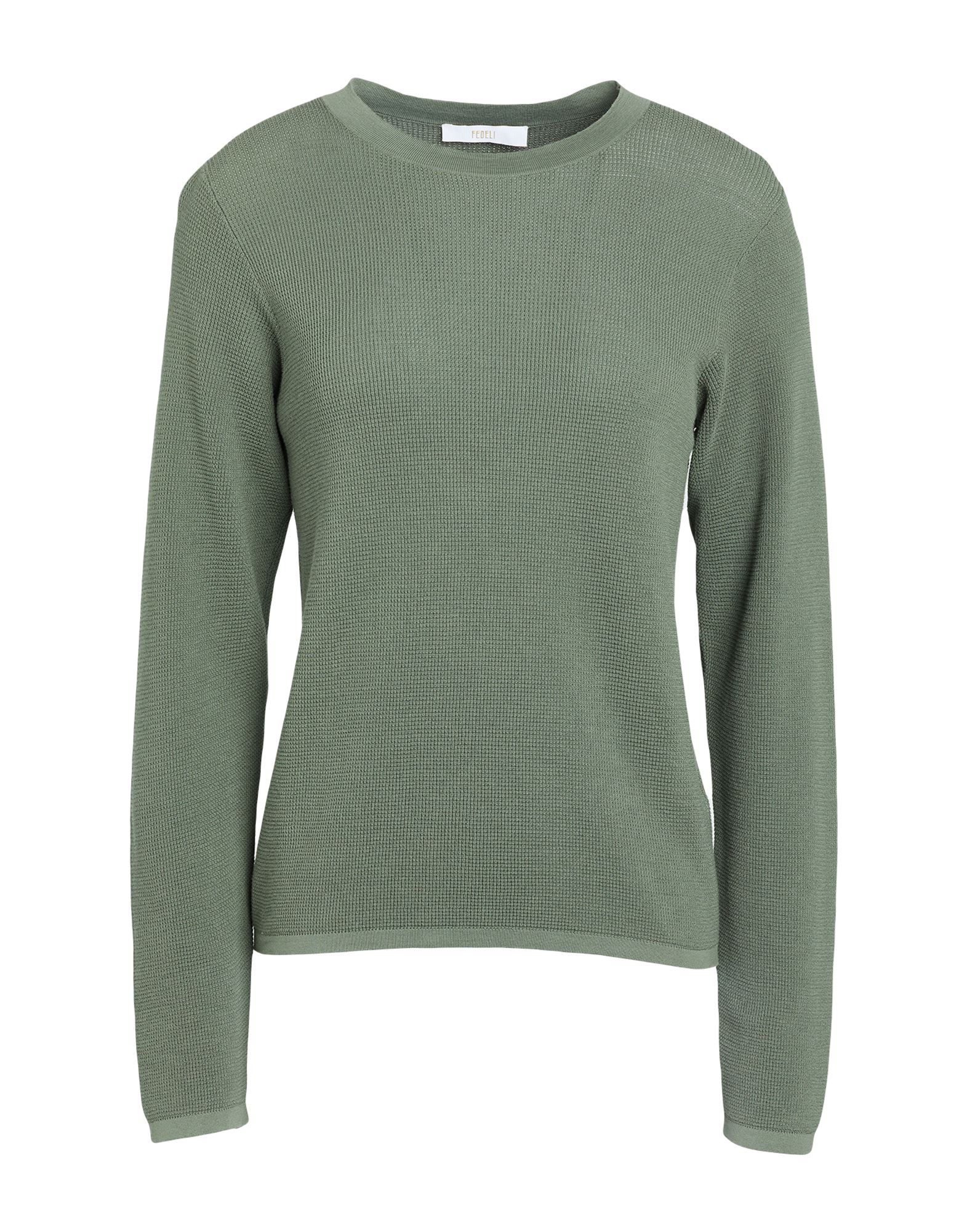 FEDELI Pullover Damen Militärgrün von FEDELI