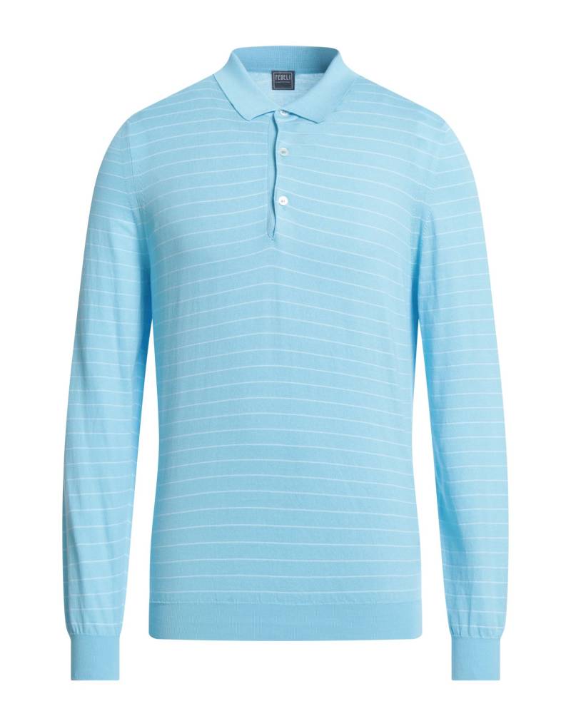 FEDELI Pullover Herren Azurblau von FEDELI
