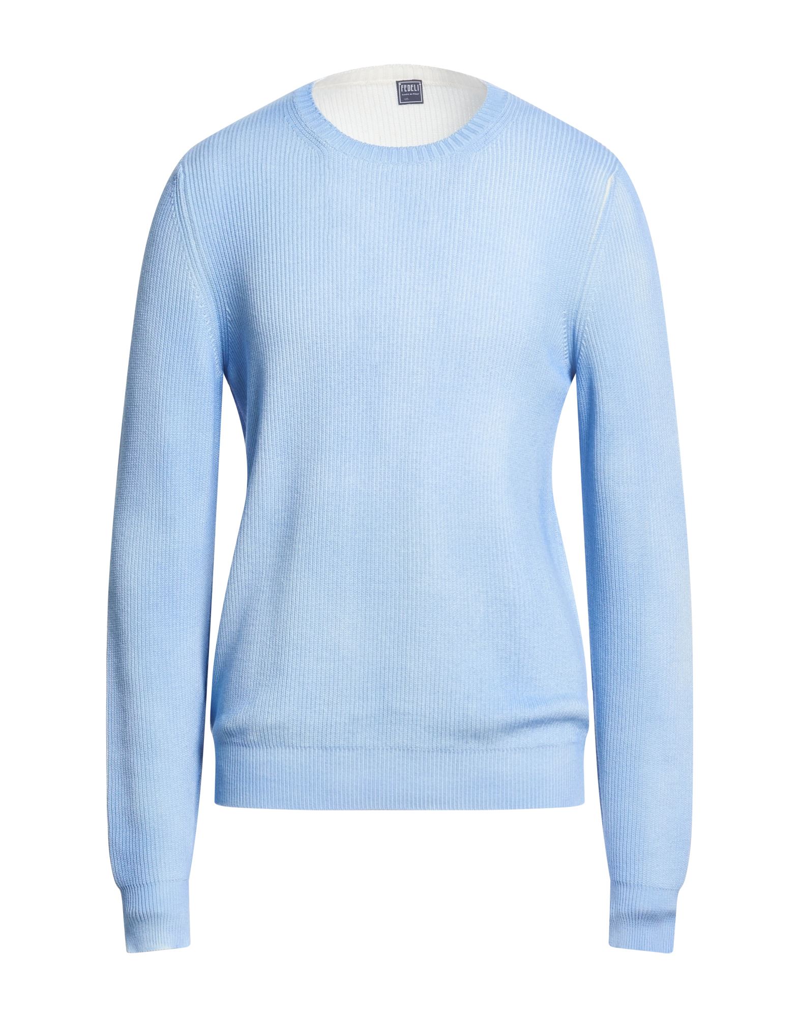FEDELI Pullover Herren Azurblau von FEDELI