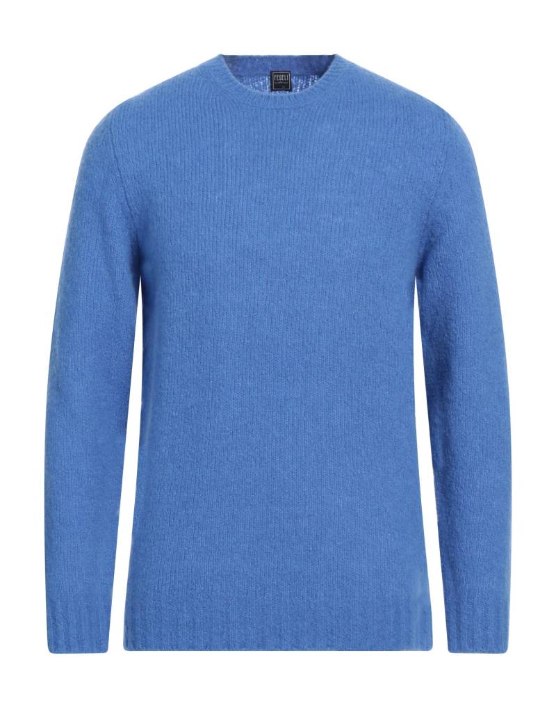 FEDELI Pullover Herren Azurblau von FEDELI