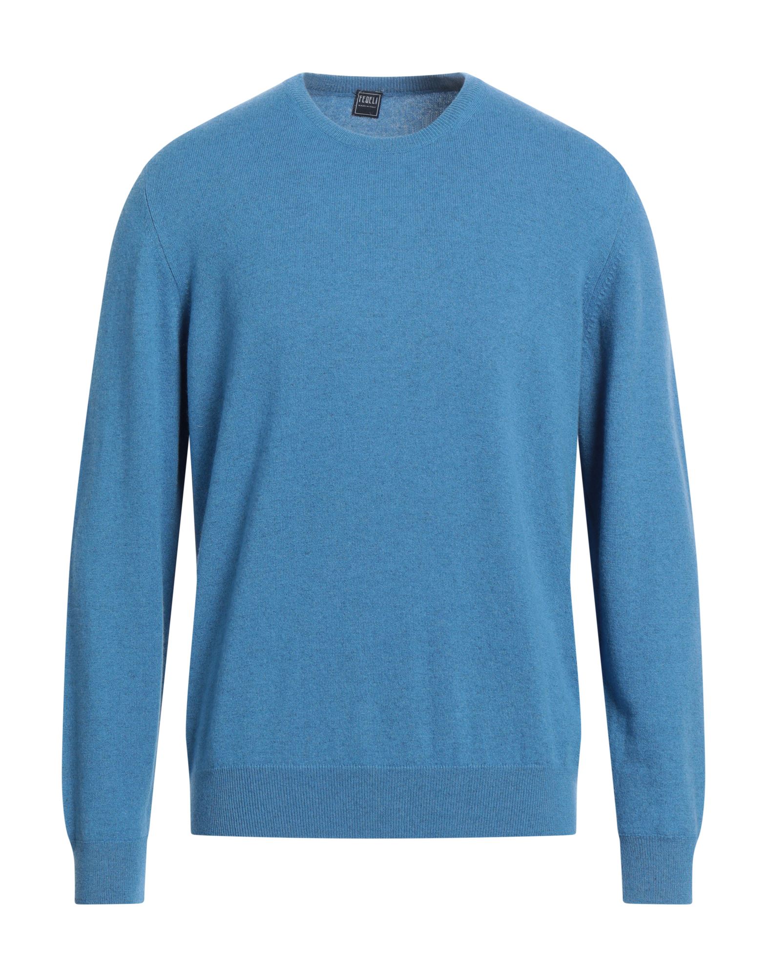 FEDELI Pullover Herren Azurblau von FEDELI