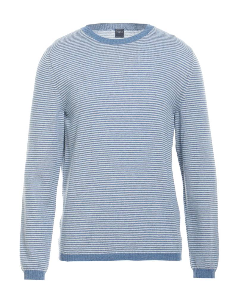 FEDELI Pullover Herren Azurblau von FEDELI