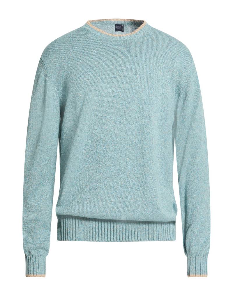 FEDELI Pullover Herren Azurblau von FEDELI