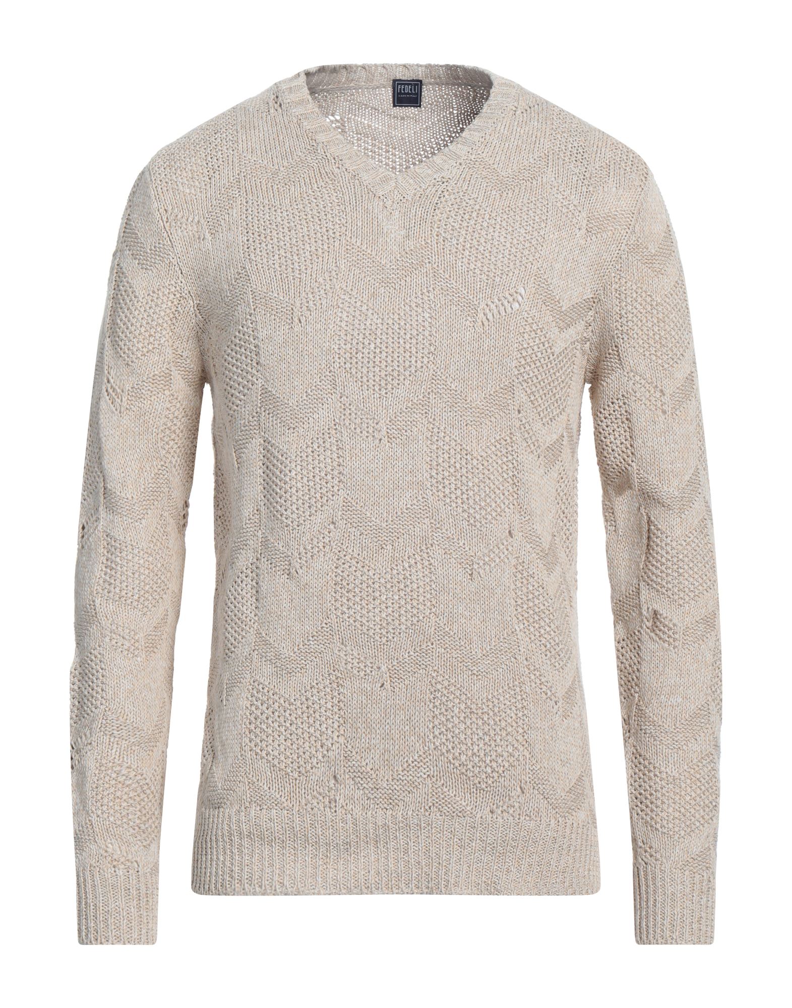 FEDELI Pullover Herren Beige von FEDELI