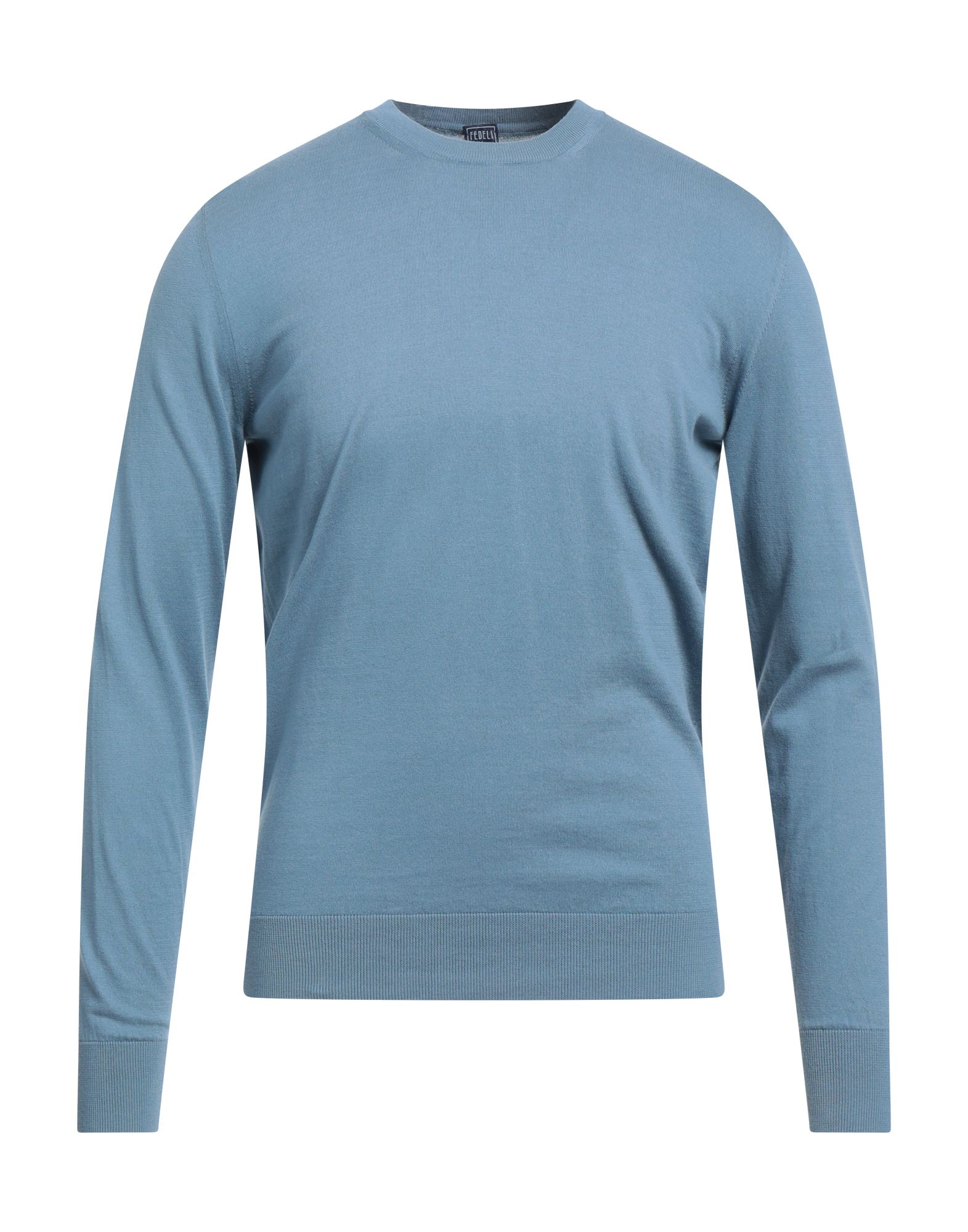 FEDELI Pullover Herren Blaugrau von FEDELI