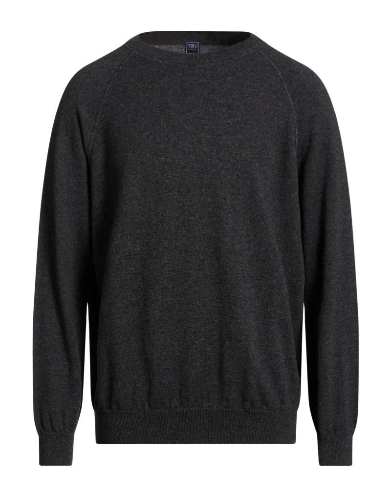 FEDELI Pullover Herren Braungrau von FEDELI