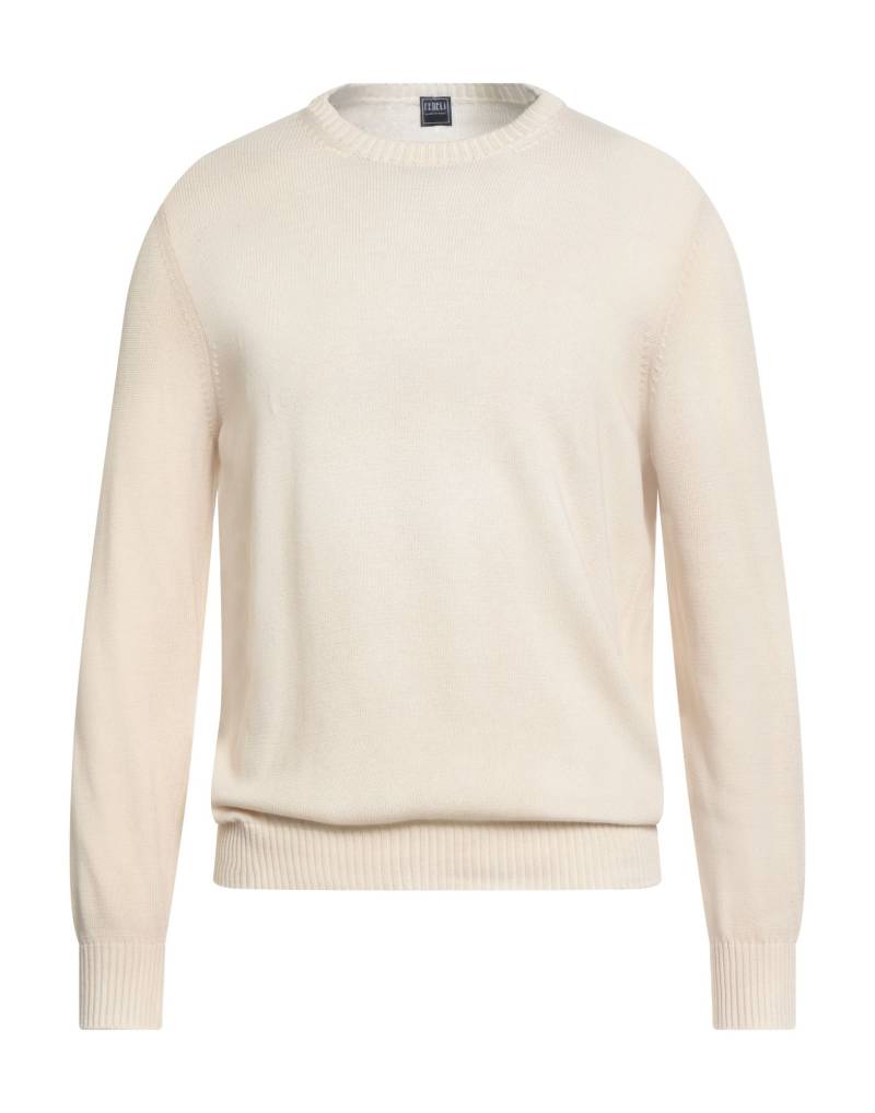FEDELI Pullover Herren Cremeweiß von FEDELI