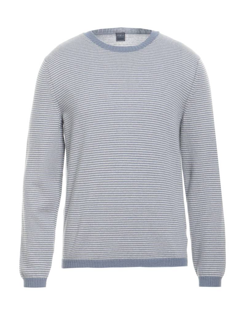 FEDELI Pullover Herren Hellblau von FEDELI