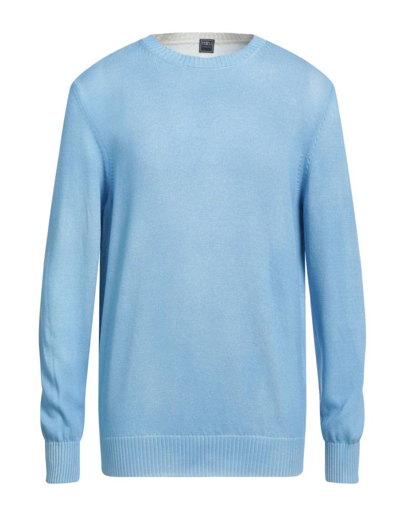 FEDELI Pullover Herren Hellblau von FEDELI