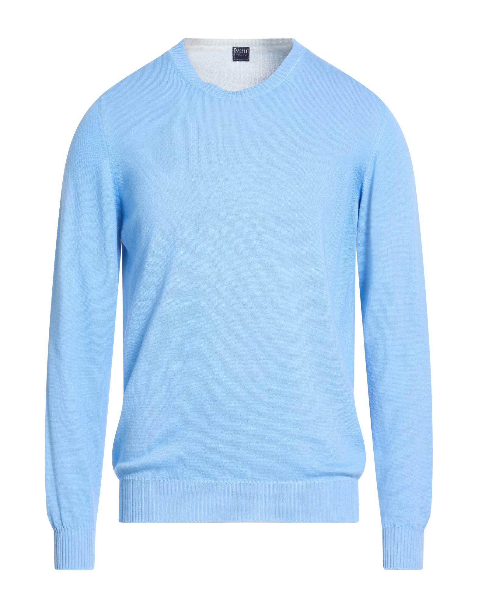 FEDELI Pullover Herren Hellblau von FEDELI
