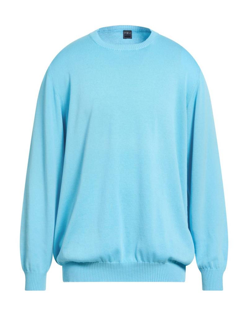 FEDELI Pullover Herren Himmelblau von FEDELI