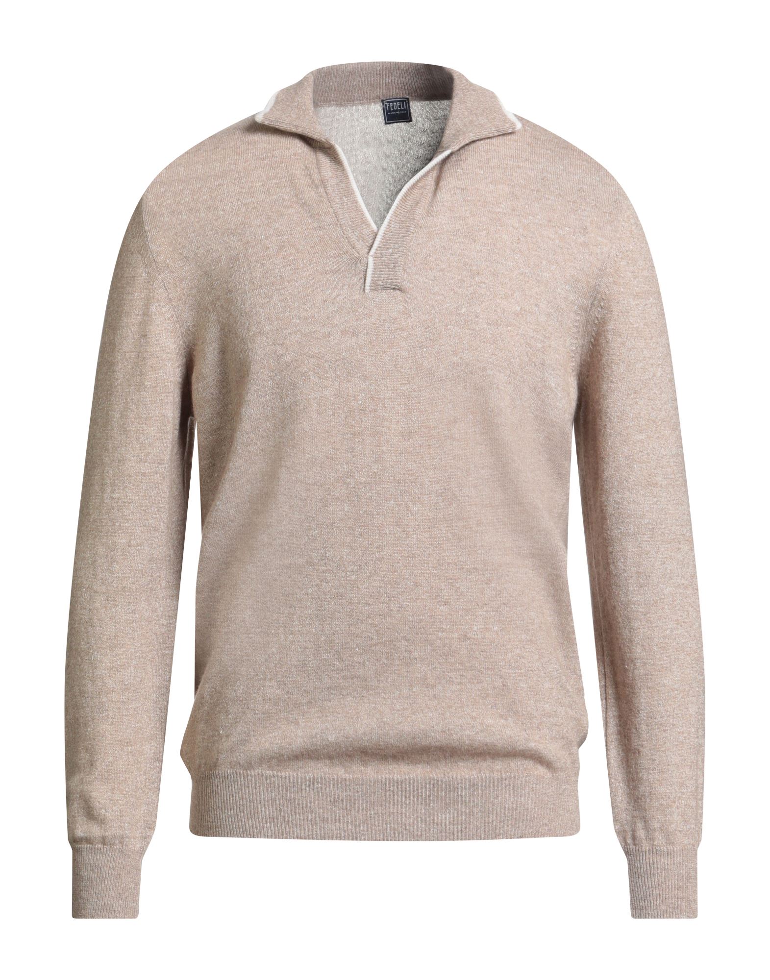 FEDELI Pullover Herren Maulwurfsgrau von FEDELI