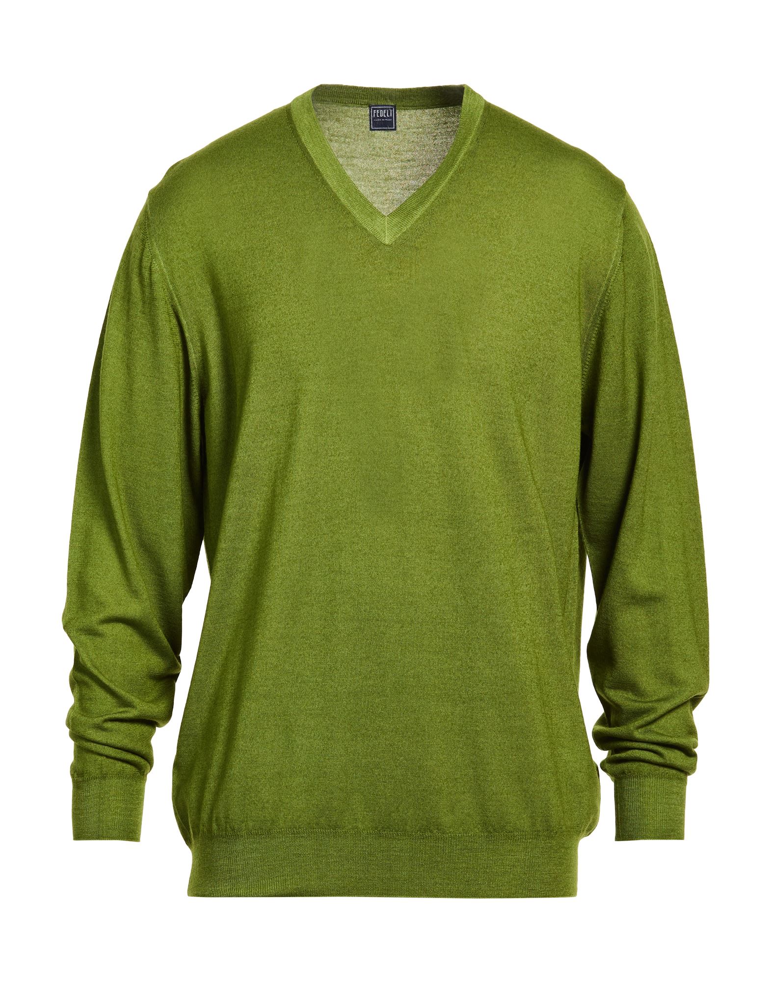 FEDELI Pullover Herren Militärgrün von FEDELI
