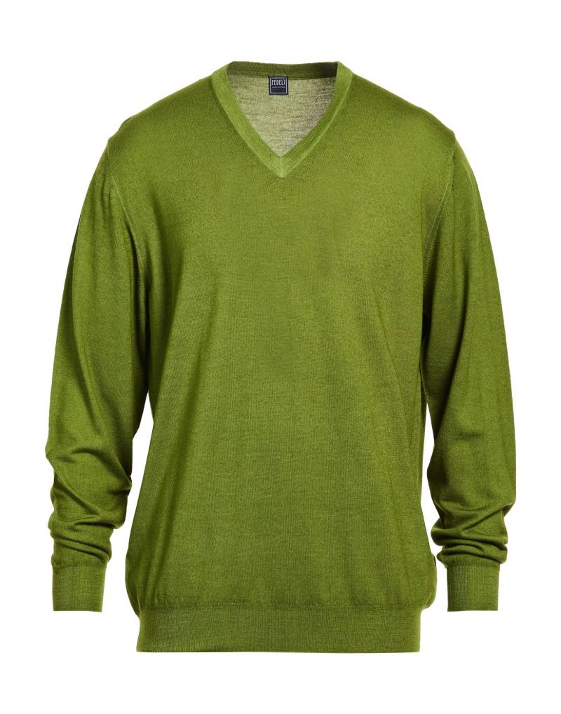 FEDELI Pullover Herren Militärgrün von FEDELI
