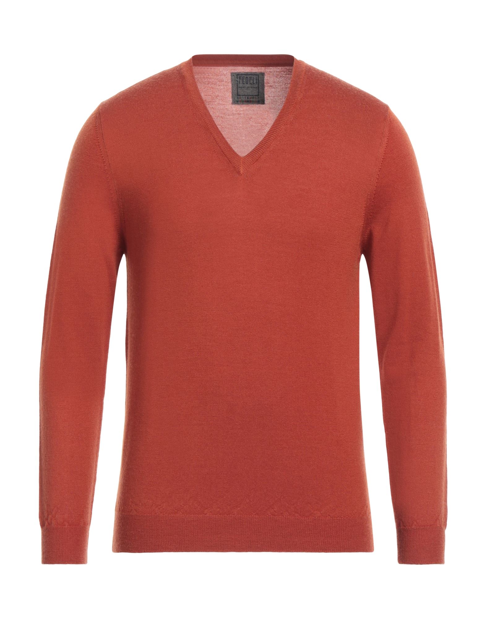 FEDELI Pullover Herren Rostrot von FEDELI