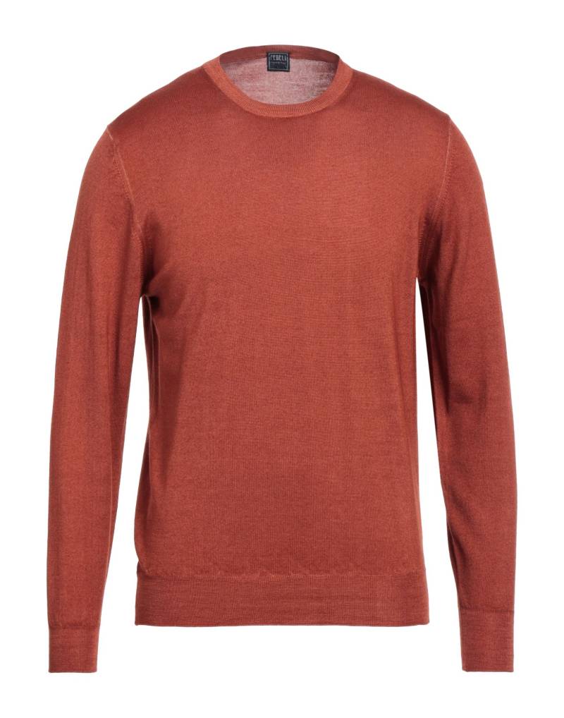 FEDELI Pullover Herren Rostrot von FEDELI