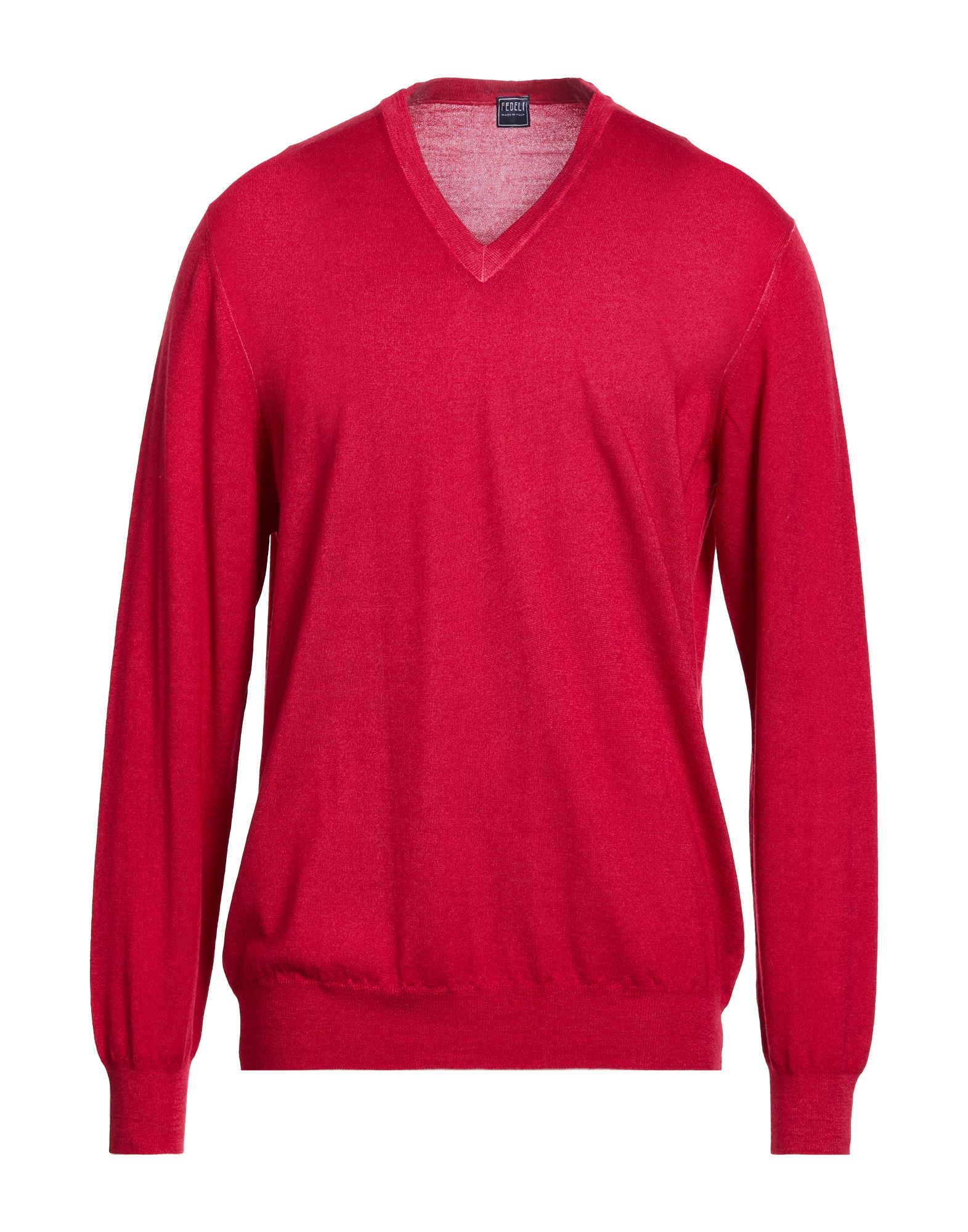 FEDELI Pullover Herren Rot von FEDELI