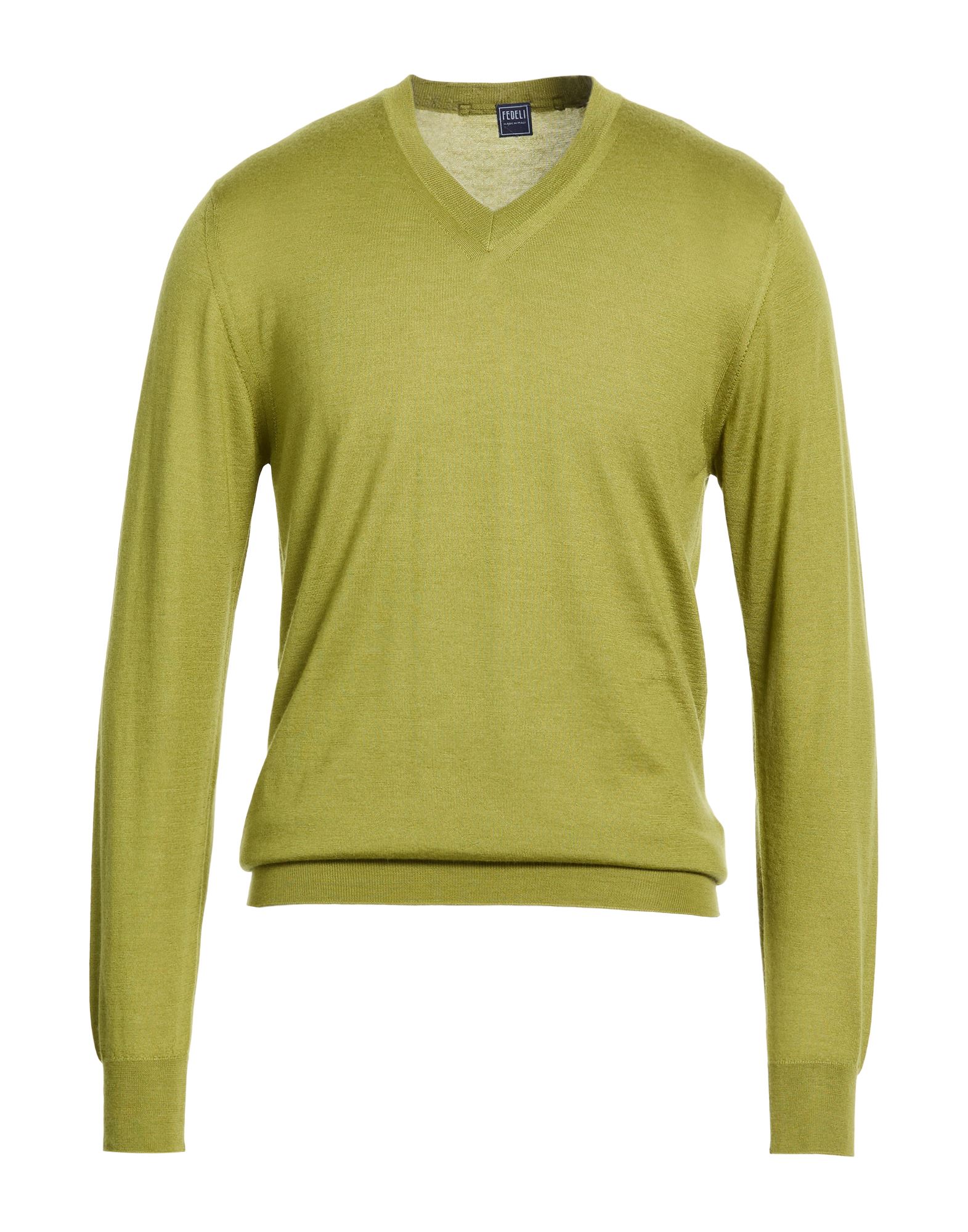 FEDELI Pullover Herren Säuregrün von FEDELI