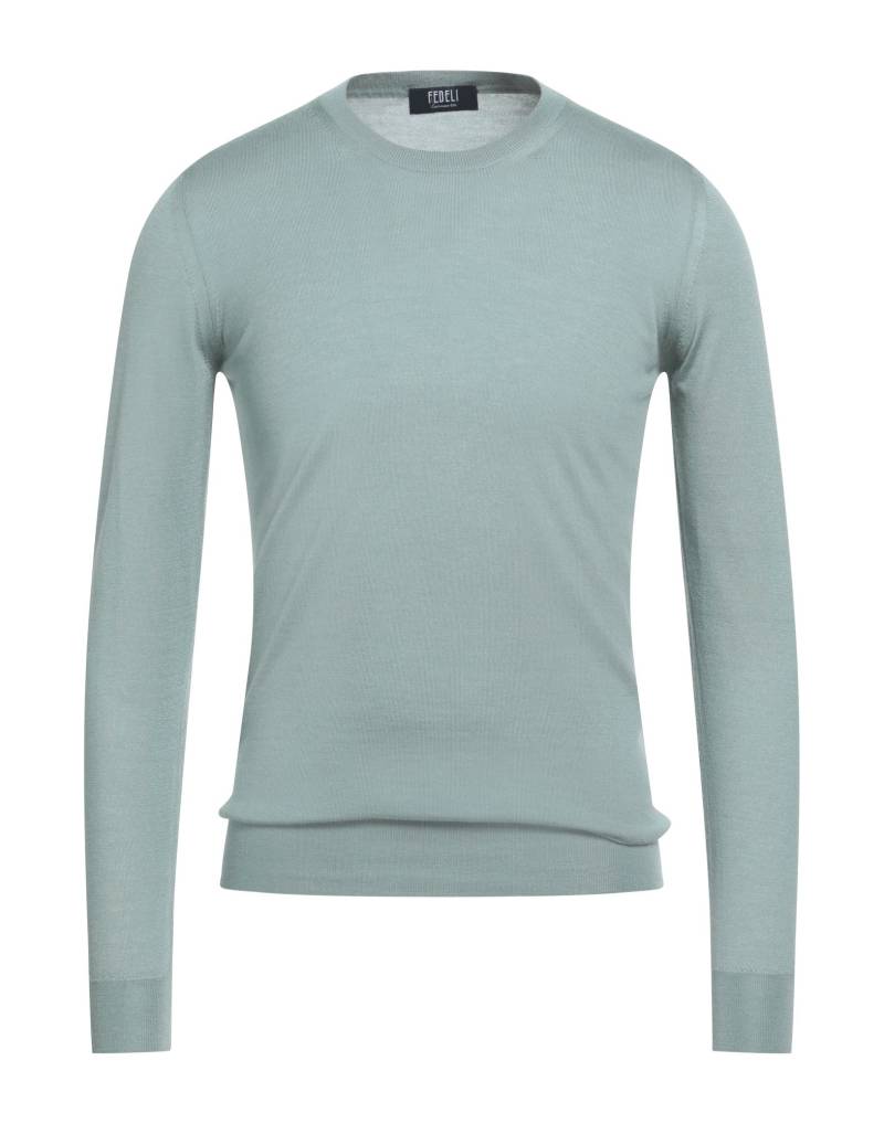 FEDELI Pullover Herren Salbeigrün von FEDELI