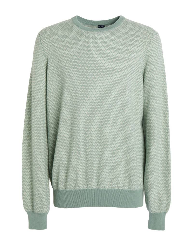 FEDELI Pullover Herren Salbeigrün von FEDELI