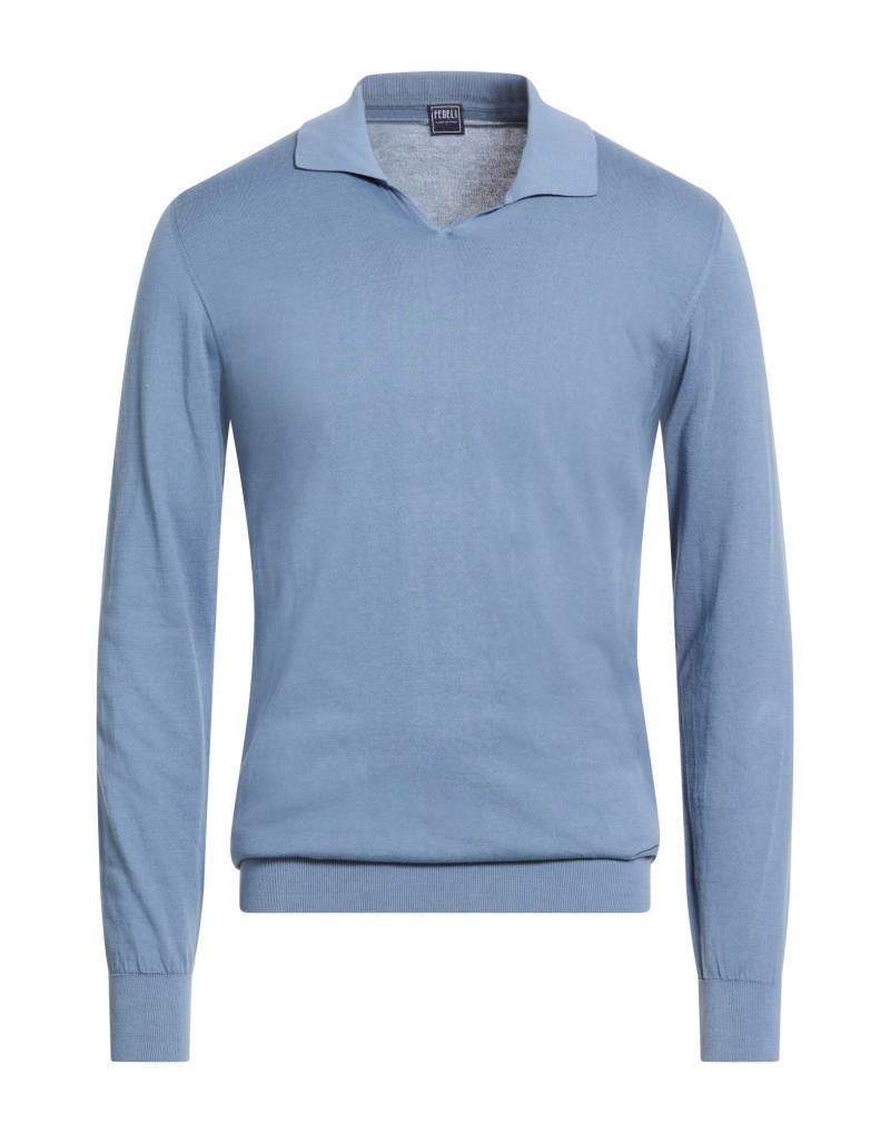 FEDELI Pullover Herren Taubenblau von FEDELI