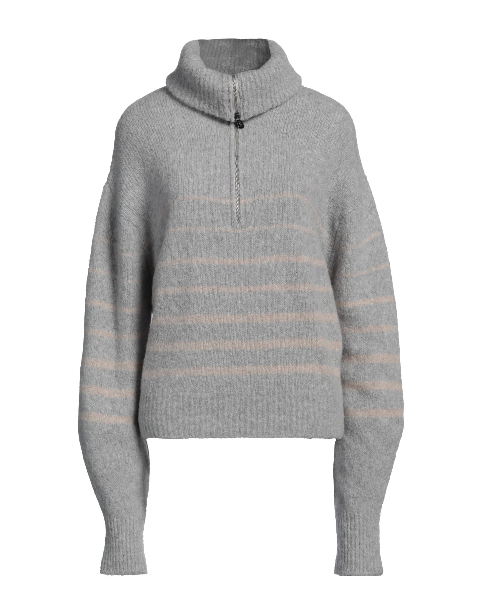 FEDELI Rollkragenpullover Damen Grau von FEDELI
