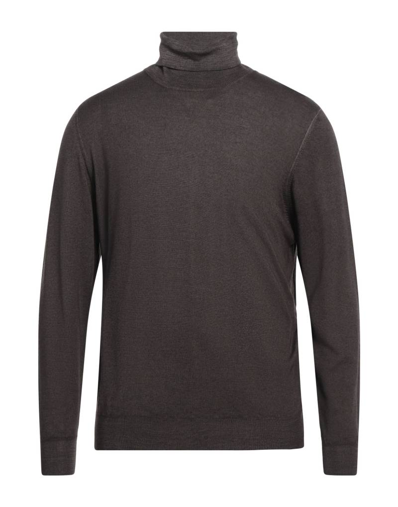 FEDELI Rollkragenpullover Herren Dunkelbraun von FEDELI