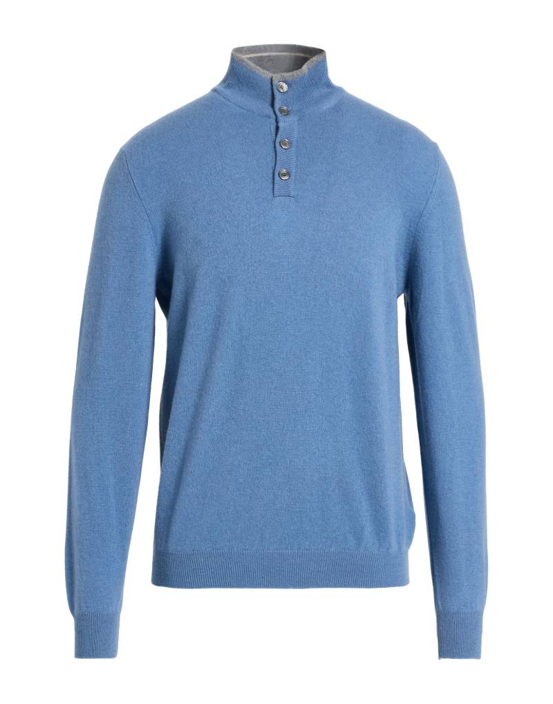 FEDELI Rollkragenpullover Herren Hellblau von FEDELI