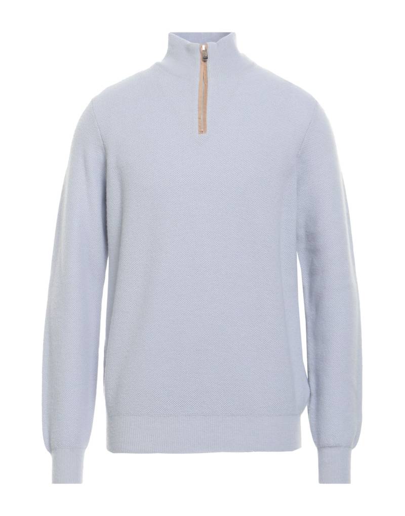 FEDELI Rollkragenpullover Herren Hellblau von FEDELI