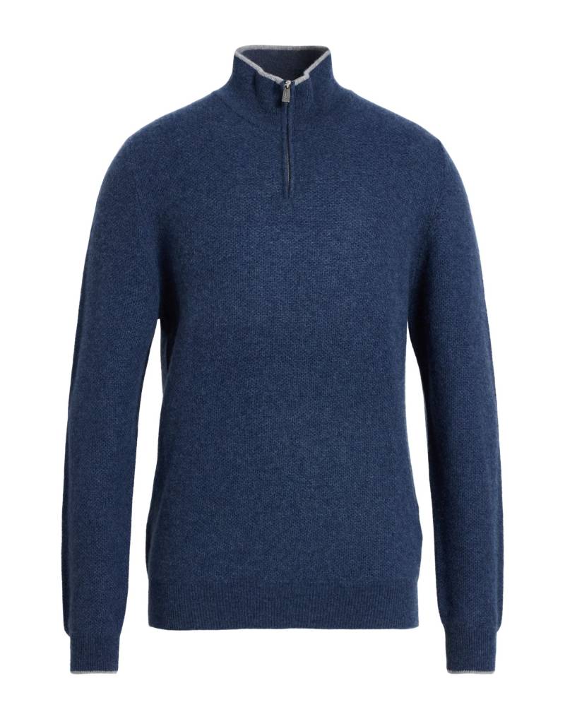 FEDELI Rollkragenpullover Herren Marineblau von FEDELI
