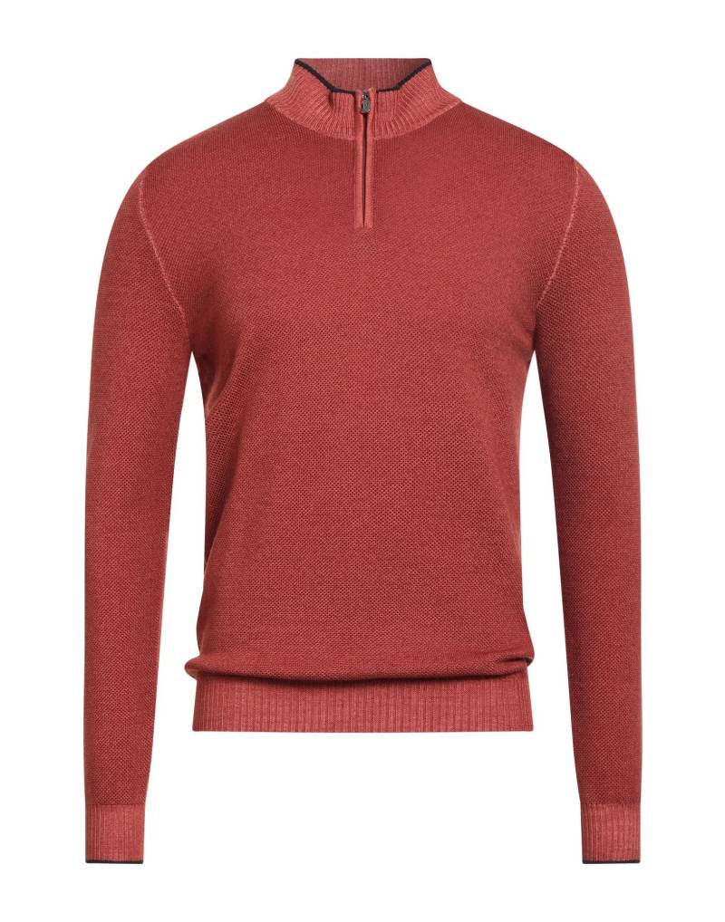 FEDELI Rollkragenpullover Herren Rostrot von FEDELI