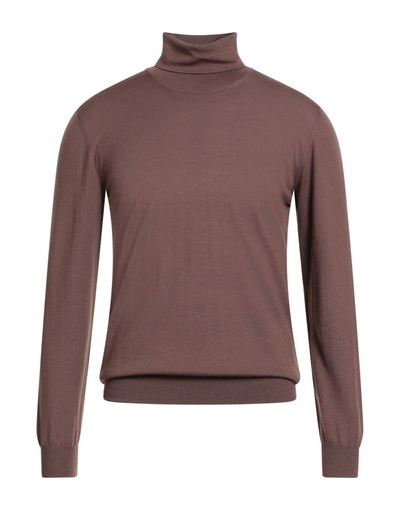 FEDELI Rollkragenpullover Herren Schokobraun von FEDELI