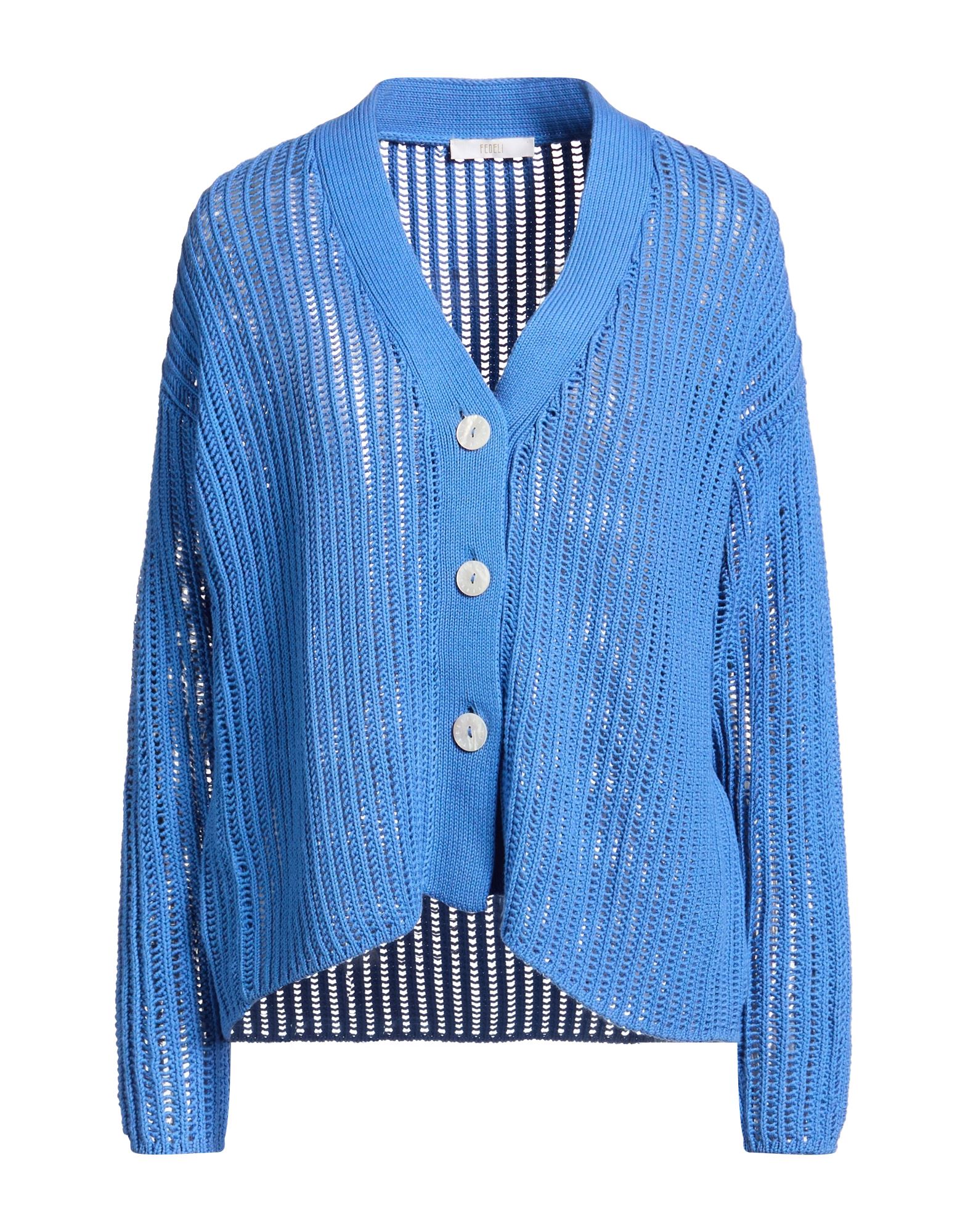 FEDELI Strickjacke Damen Blau von FEDELI