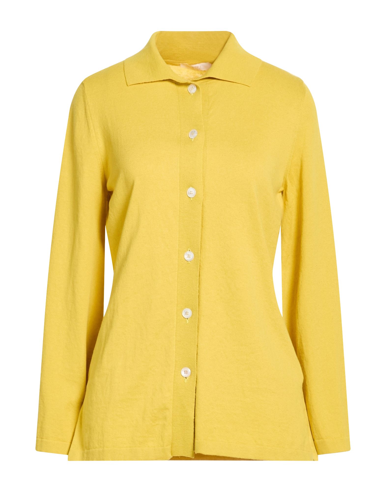 FEDELI Strickjacke Damen Gelb von FEDELI