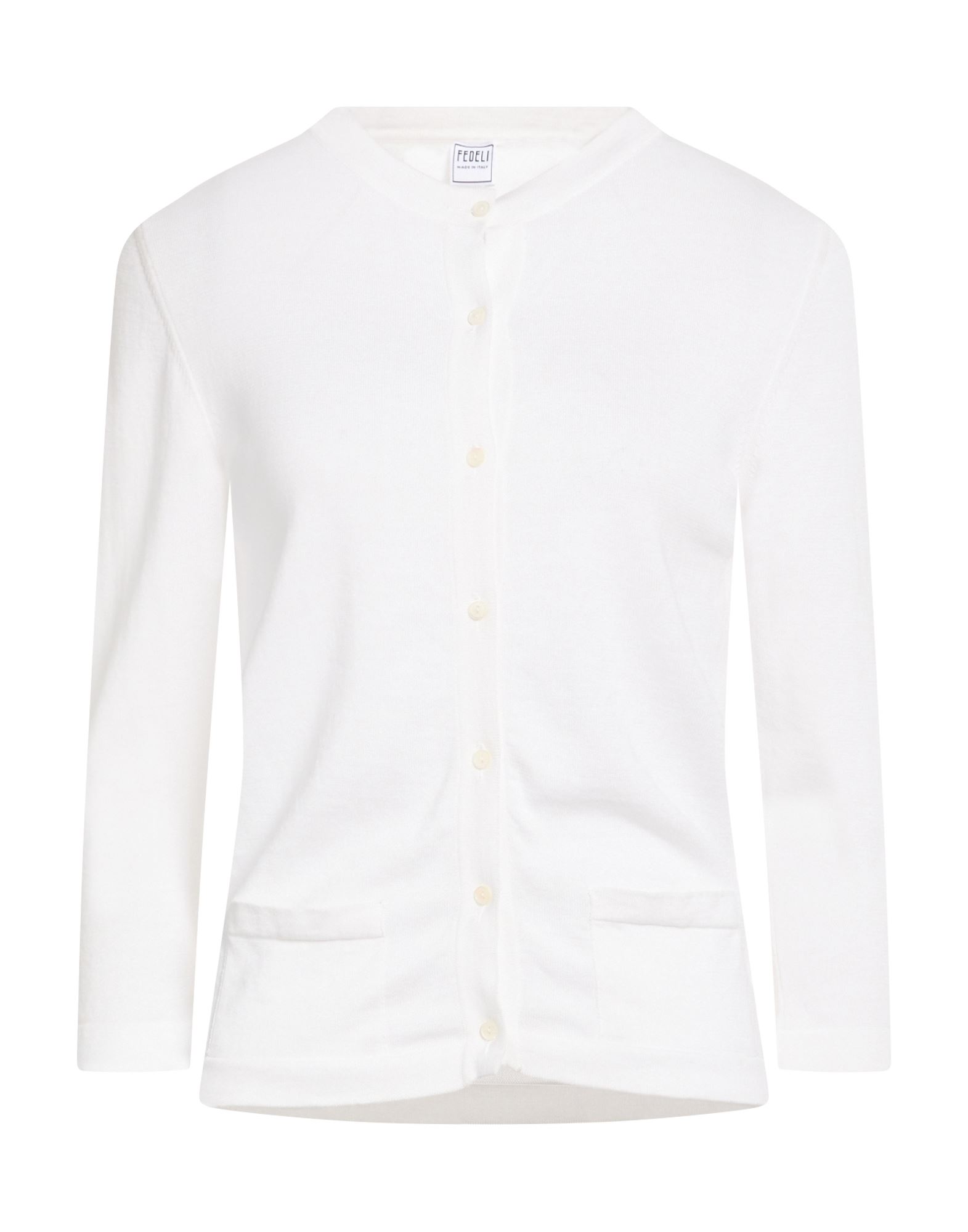 FEDELI Strickjacke Damen Weiß von FEDELI