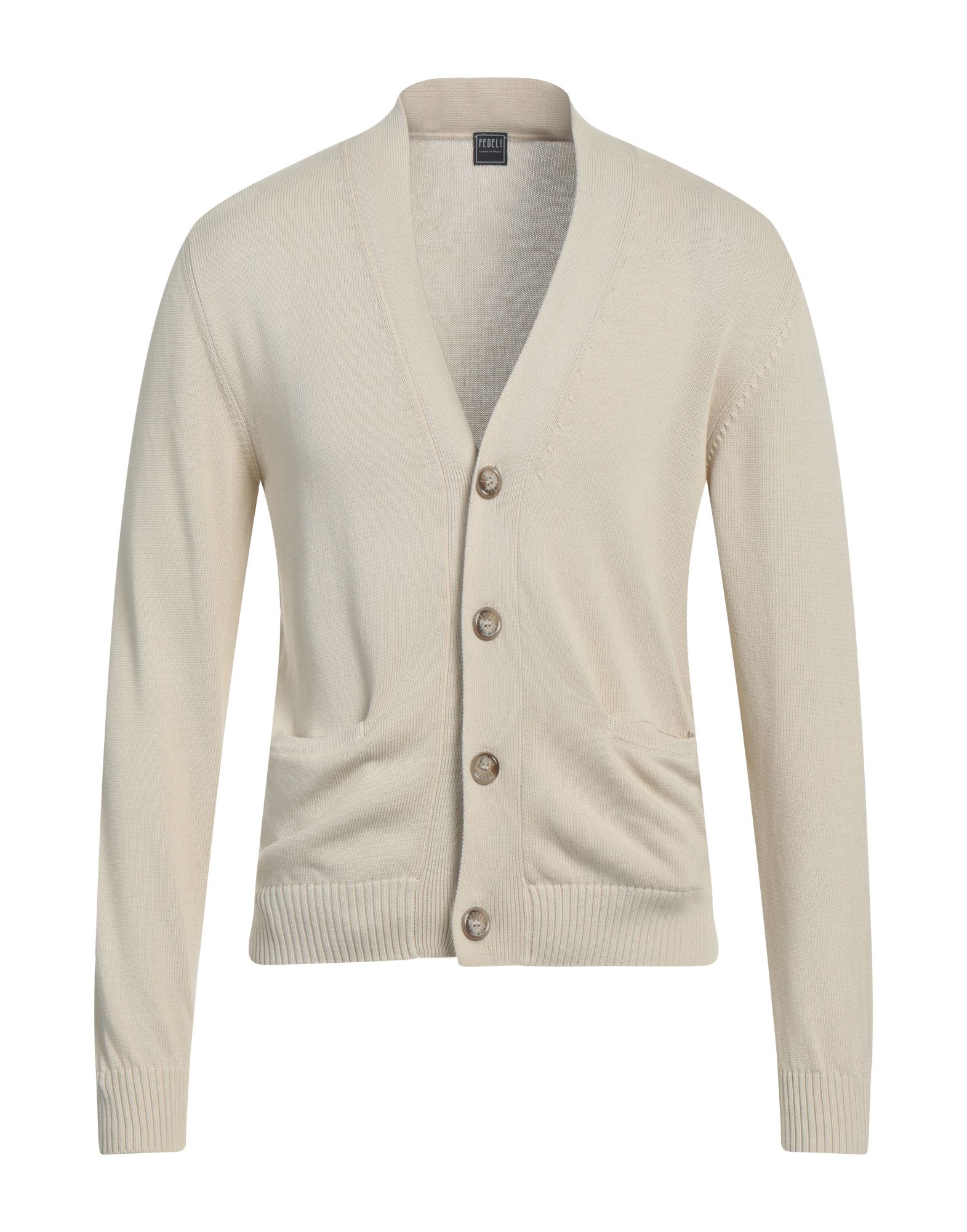 FEDELI Strickjacke Herren Beige von FEDELI