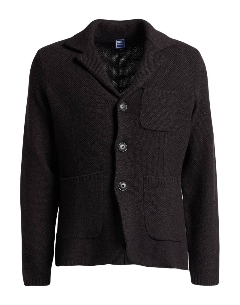 FEDELI Blazer Herren Dunkelbraun von FEDELI