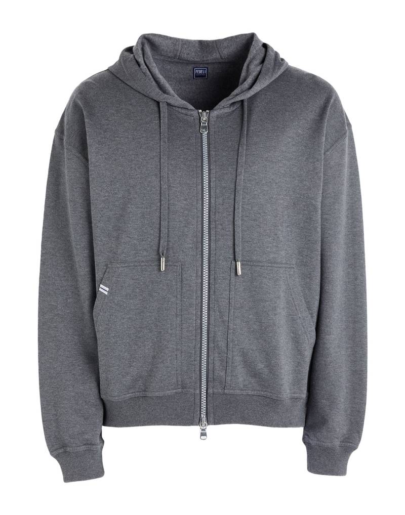 FEDELI Sweatshirt Herren Braungrau von FEDELI