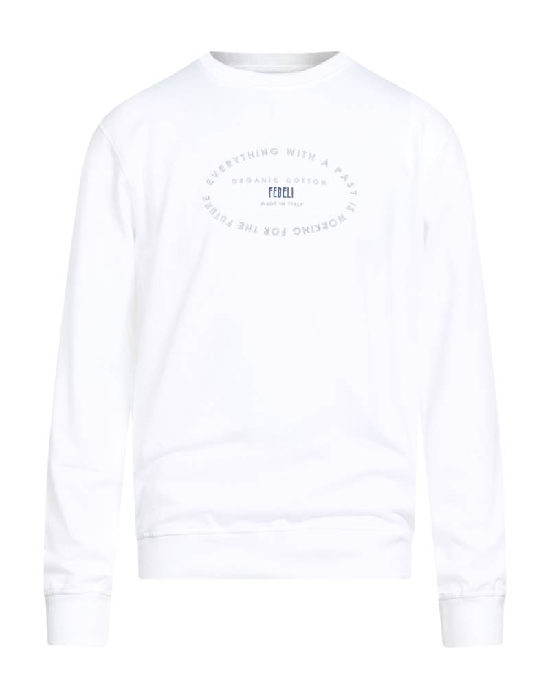 FEDELI Sweatshirt Herren Weiß von FEDELI