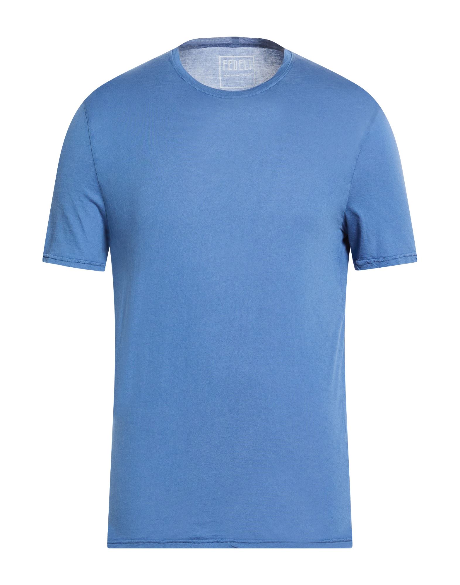 FEDELI T-shirts Herren Azurblau von FEDELI