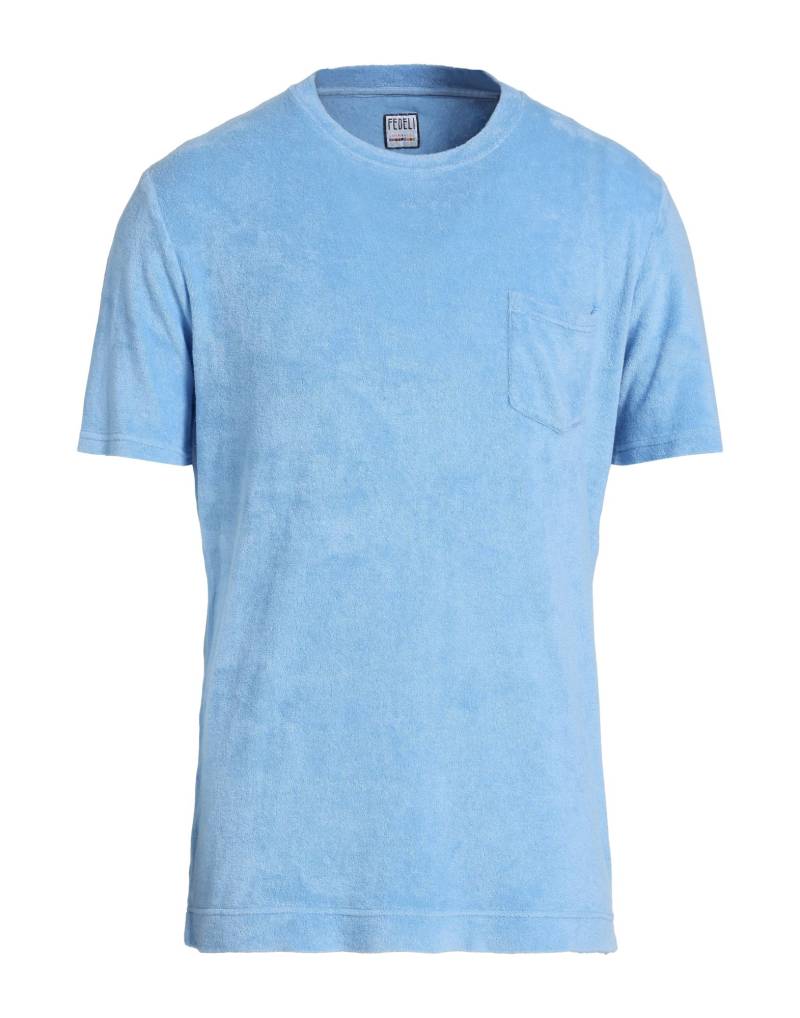 FEDELI T-shirts Herren Hellblau von FEDELI