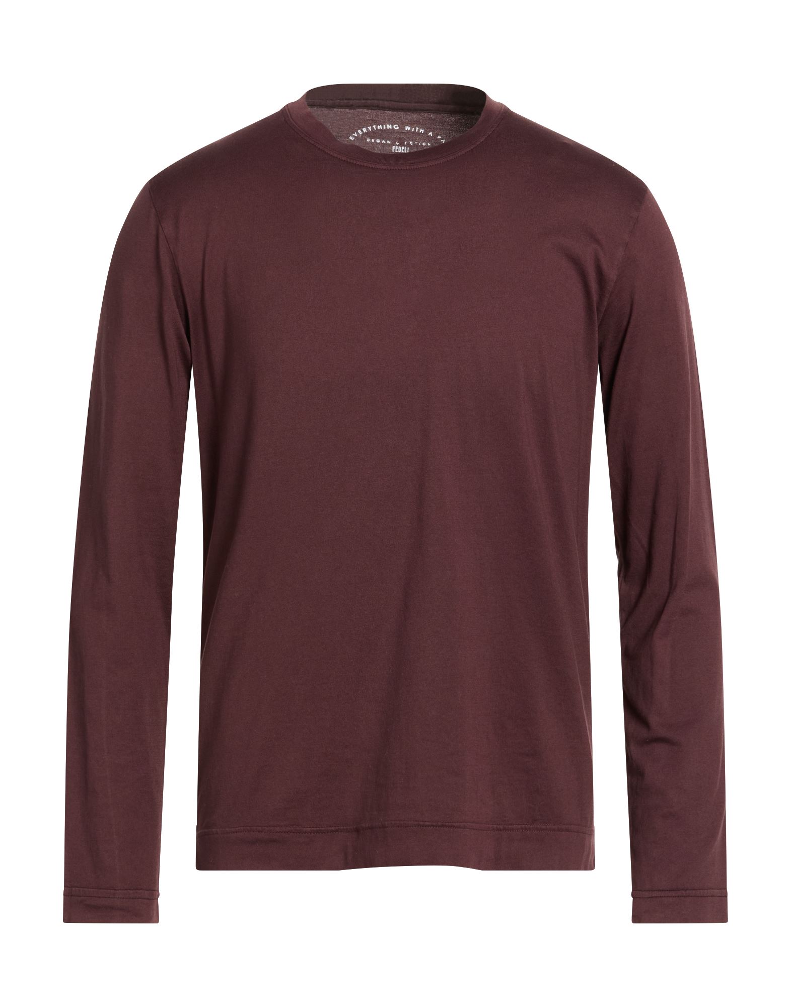 FEDELI T-shirts Herren Schokobraun von FEDELI
