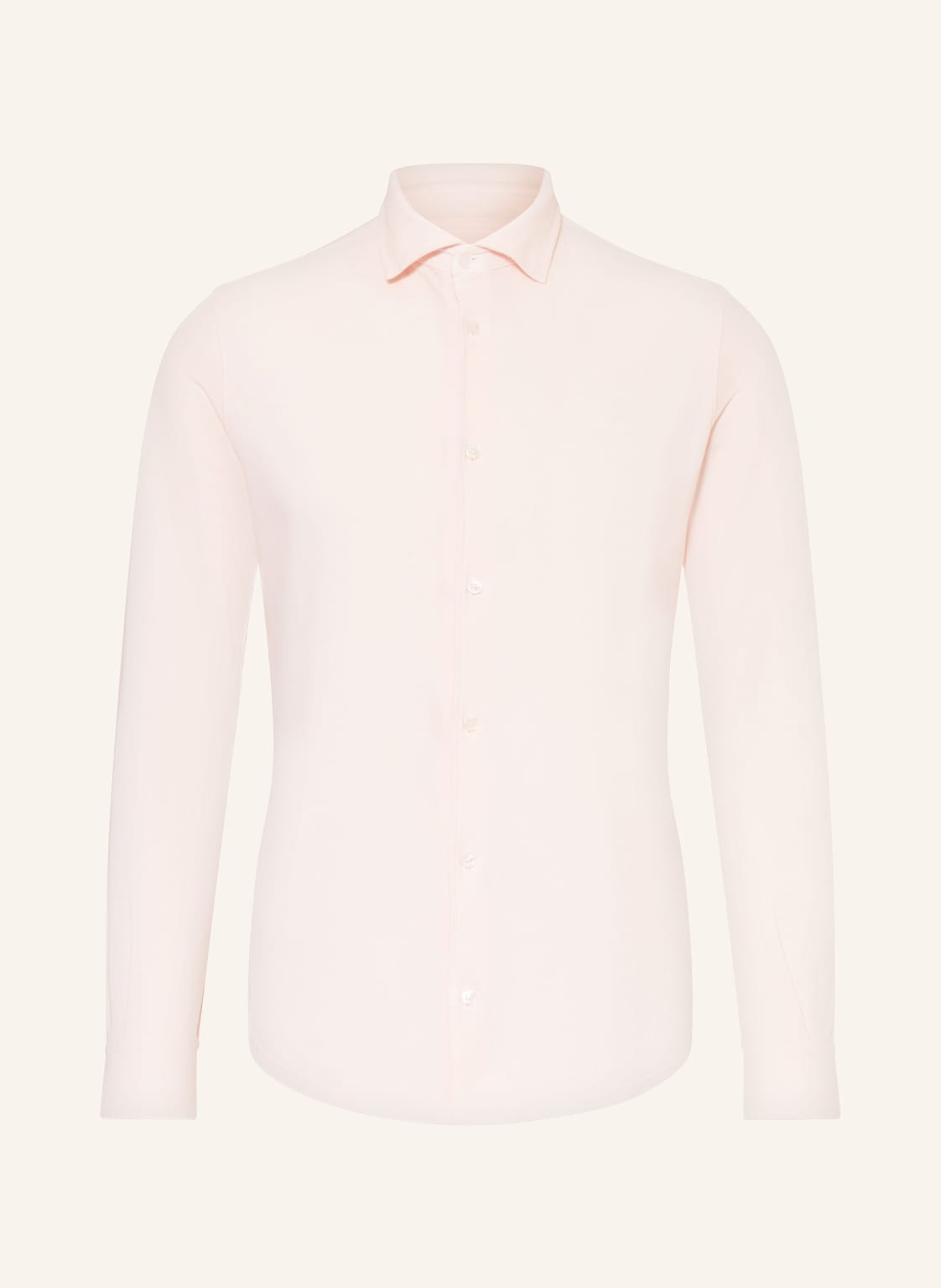 Fedeli Piqué-Hemd Stelve Slim Fit rosa von FEDELI