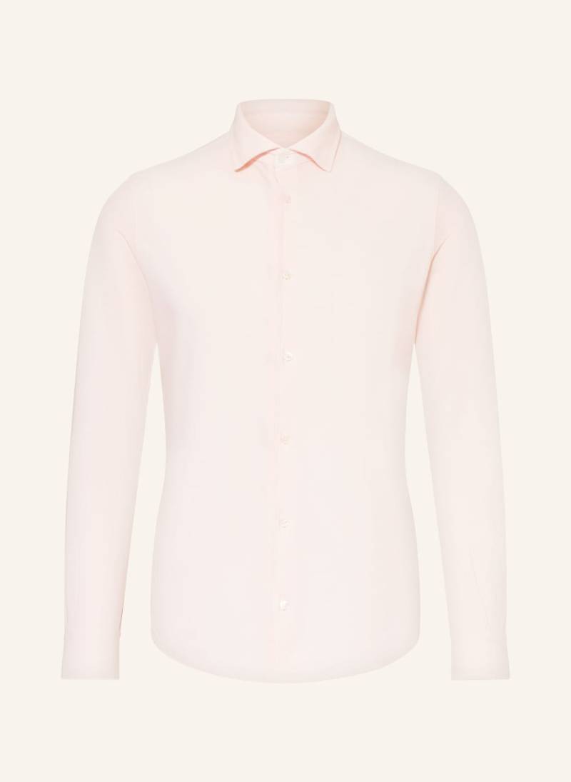 Fedeli Piqué-Hemd Stelve Slim Fit rosa von FEDELI