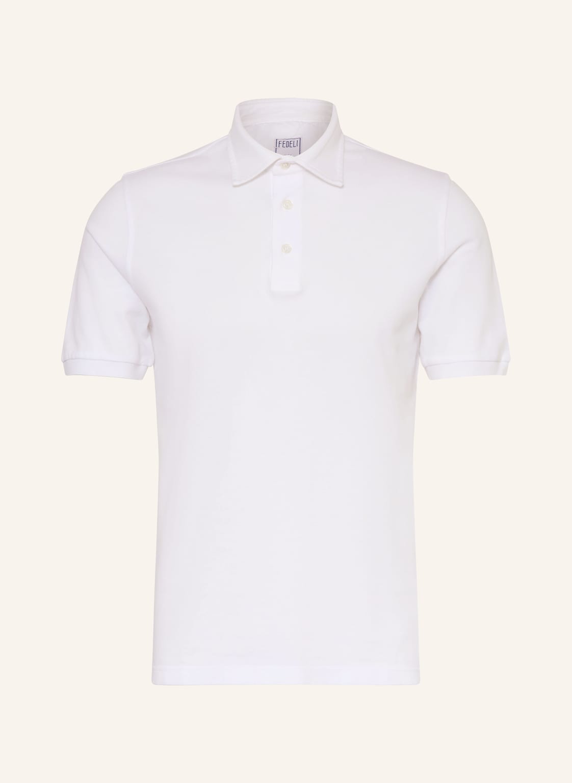 Fedeli Piqué-Poloshirt North weiss von FEDELI