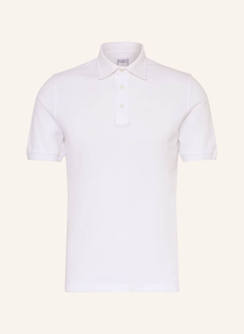 Fedeli Piqué-Poloshirt North weiss von FEDELI