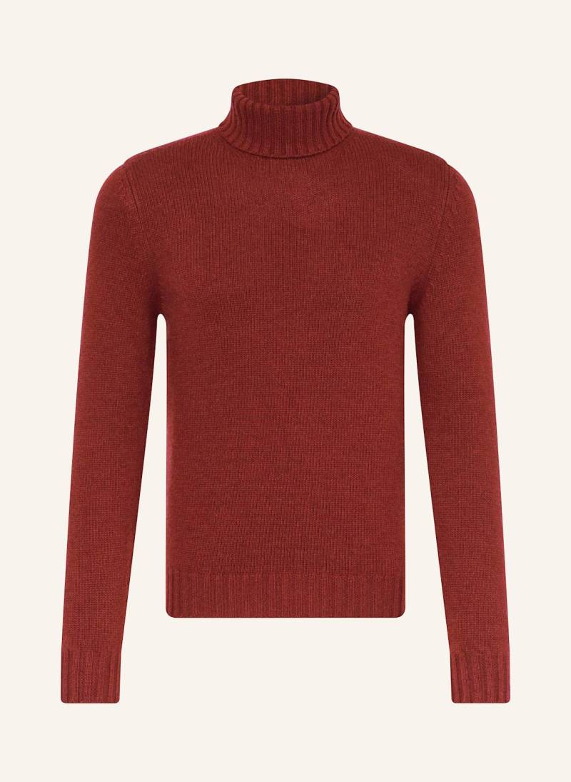 Fedeli Rollkragenpullover Mit Cashmere braun von FEDELI