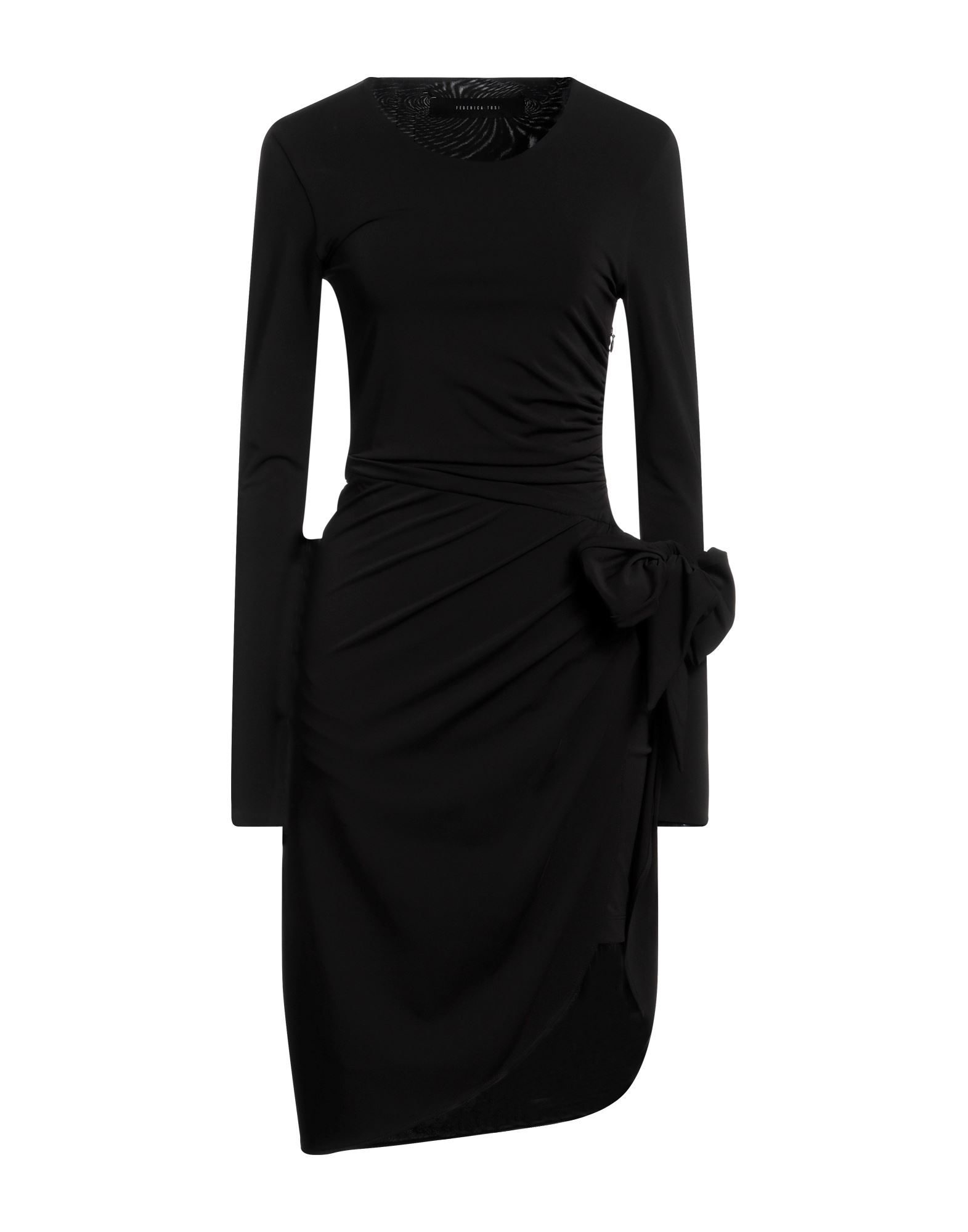 FEDERICA TOSI Midi-kleid Damen Schwarz von FEDERICA TOSI