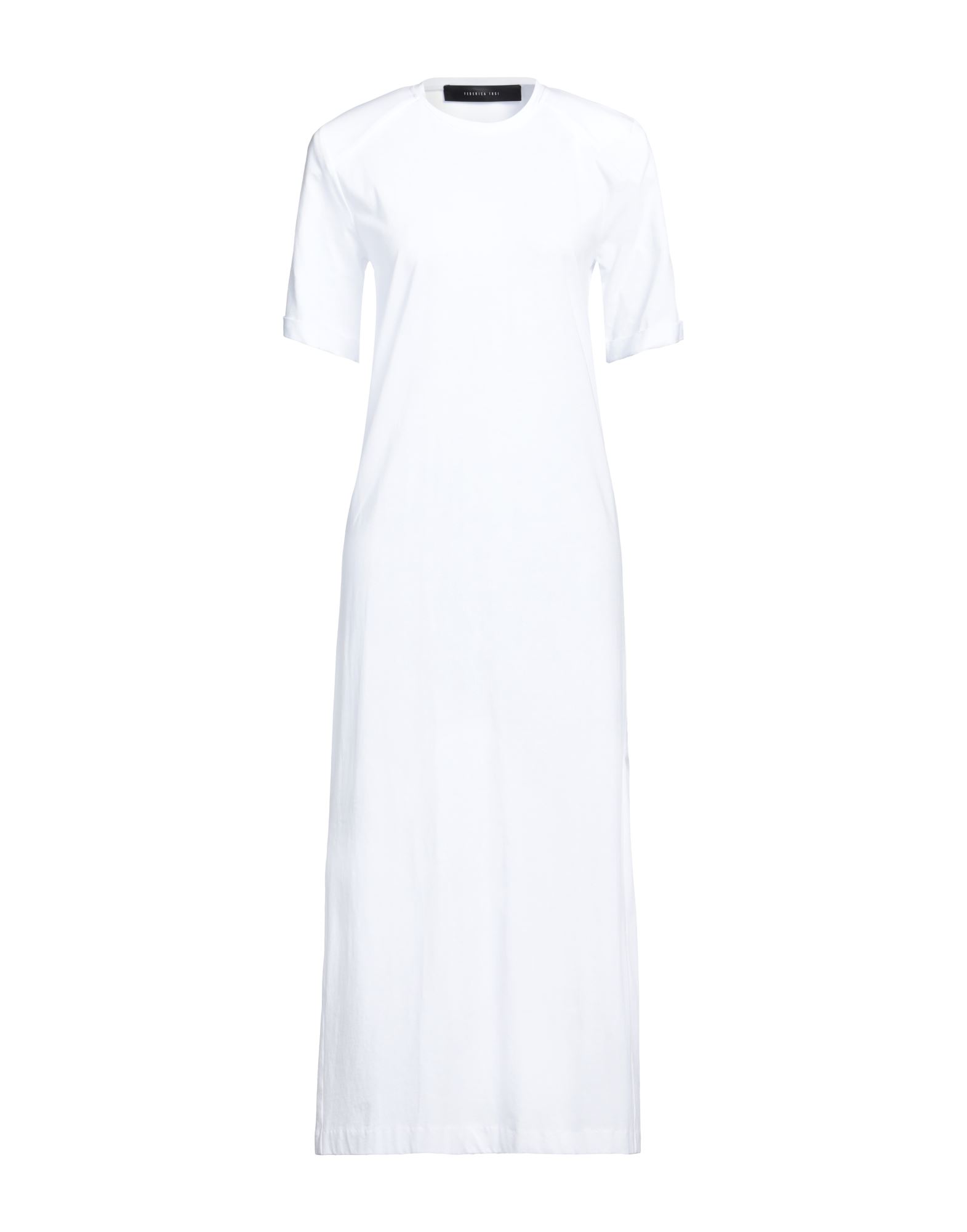 FEDERICA TOSI Midi-kleid Damen Weiß von FEDERICA TOSI